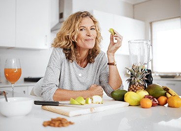 Dentures can help improve your nutrition by allowing you to eat a wider range of healthy foods